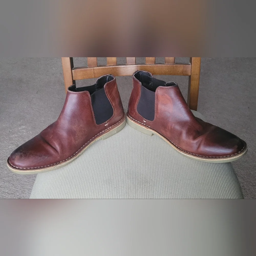 Kenneth Cole Reaction  Mens Brown Casual Dress Boots 9.5
